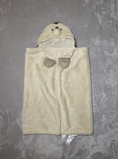 Cloud Island Baby Toddler Hooded Blanket Tan Hedgehog Soft Plush Lovey Target