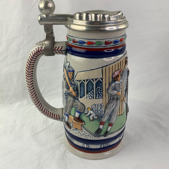 1984 Avon Beer Stein Baseball Theme Cermartel w/ lid eBay