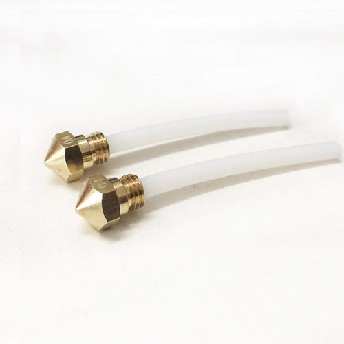 2 Pcs MK10 M7 Extruder Nozzle 0.4Mm and 2Pcs PTFE Tube Kit, for Wanhao Flashforg - Picture 3 of 5