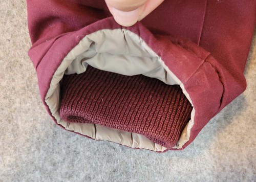 Cabelas Gore Tex Jacket Women Medium Burgandy Lined Hooded Rain Coat Waterproof - Picture 6 of 18