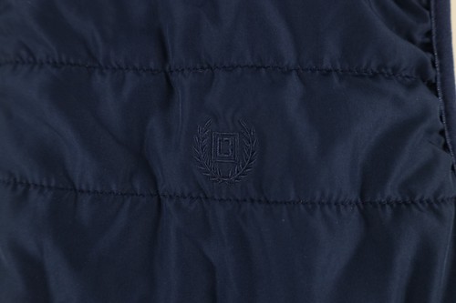 Chaps Mens 2XL Classic Logo Lightweight Packable Puffer Vest Jacket Navy Blue - Picture 4 of 16