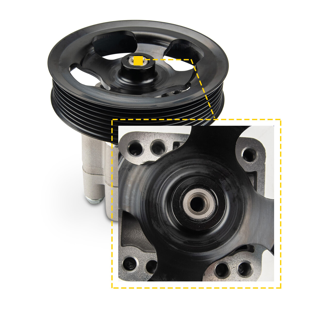 Power Steering Pump w/ Pulley For 0917 Infiniti Q40 Q50 Q70 EX35 EX37