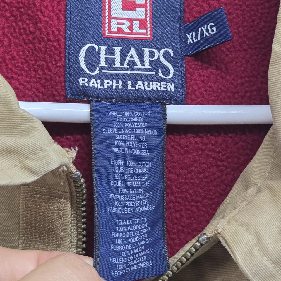 Abrigo Chaps Ralph Lauren Talla XL Para Hombre Cremallera Completa Polar Forrado Bolsillos Usado en Excelente Condición Foto 3 de 4