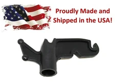 Black Plastic Utility Handy Hook Screw On Pole Attachment Hang Christmas lights