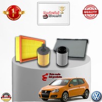 Set Service 4 Filter VW Golf V 1.9 Tdi 66KW 90CV Von 2006-> 2009