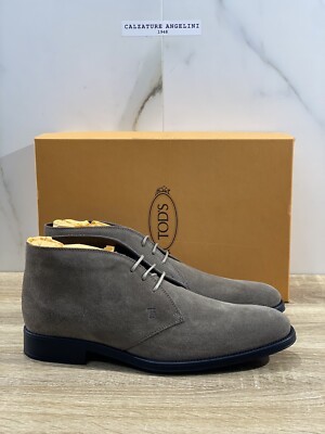 Tod s Polacco Business Suede Tortora Luxury Tod s Boot Men 41.5