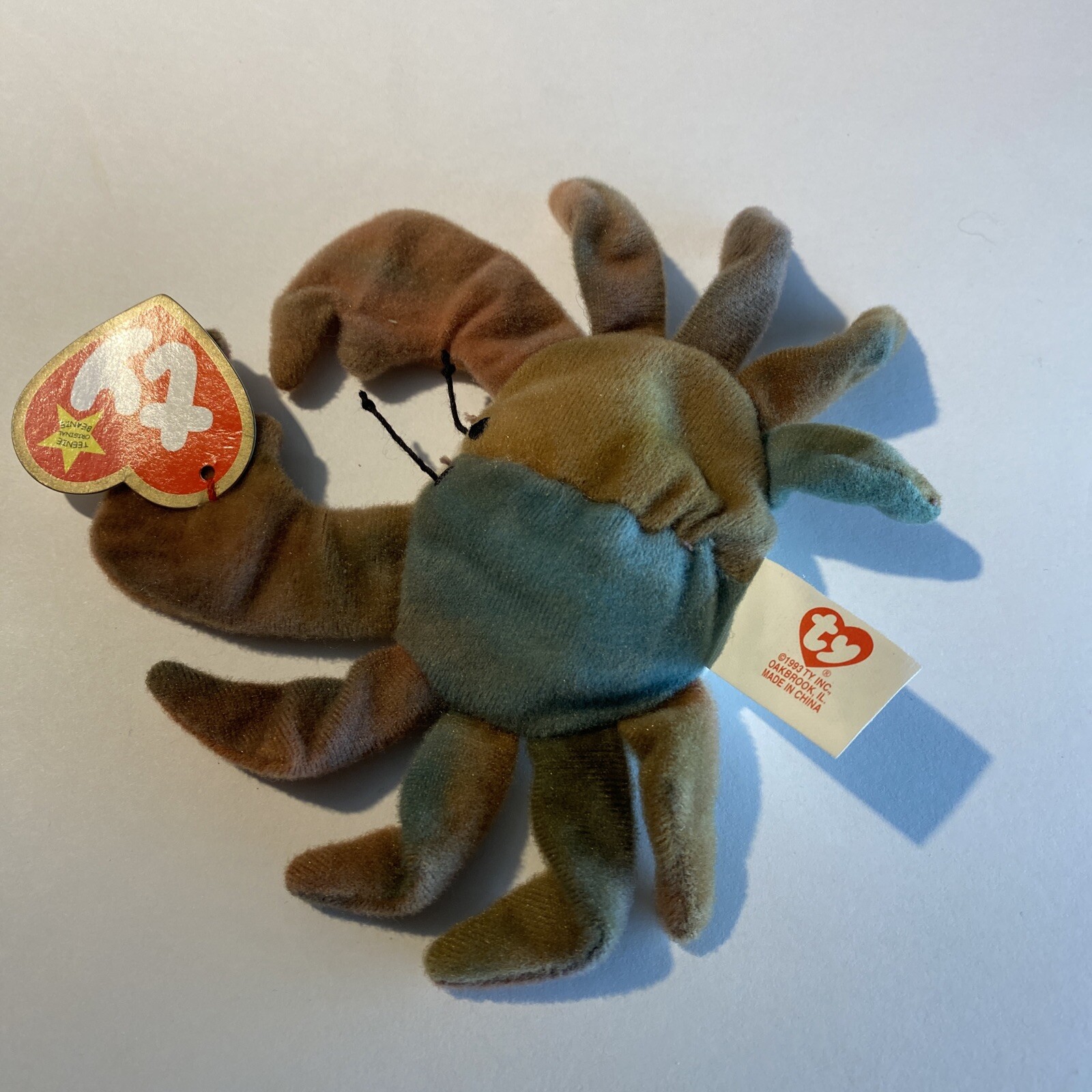 McDonalds 1993 Ty Teenie Beanie Baby Claude the Crab out of pkg eBay