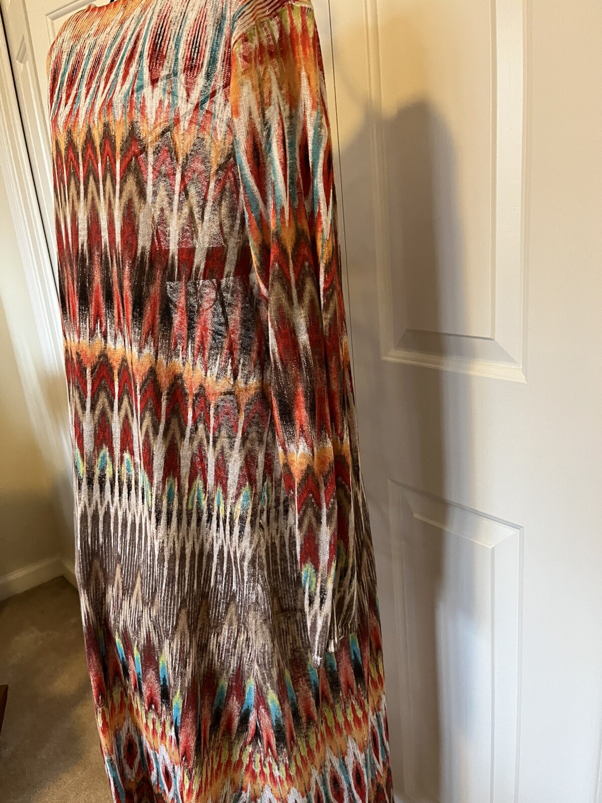CHICO'S Beautiful Aztec Pattern Duster Cardigan S… - image 6