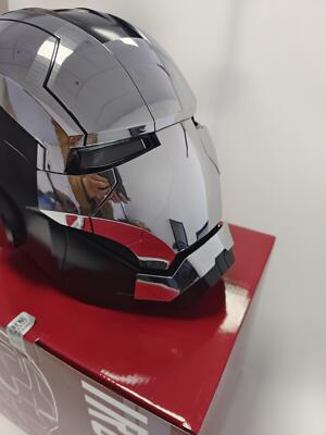iron man helmet for sale ebay Iron-Man MK50 Electronic Cosplay Helmet, VoiceTouch Control with LED Eyes the gold and red paint carved into metal texture Marvel Legends ~ IRON MAN