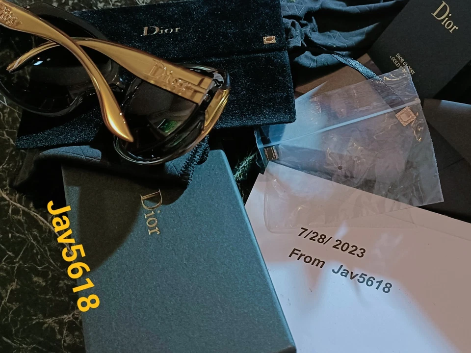 GAFAS DE SOL CHRISTIAN DIOR ORO MACIZO BRILLANTE 18 Kt 🕶OBRA MAESTRA CHANEL PRADA NUEVAS Foto 4 de 4