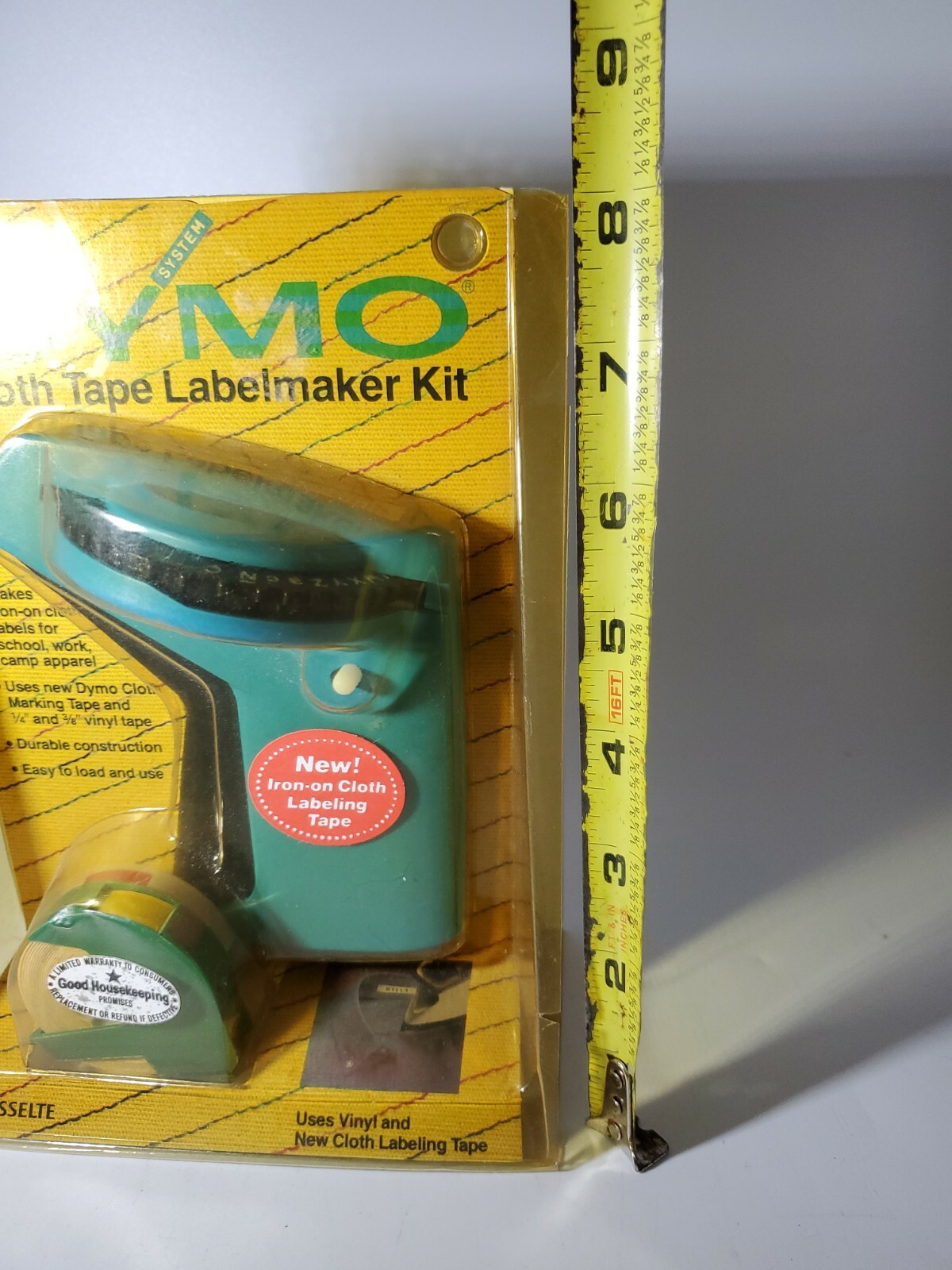 VINTAGE DYMO CLOTH TAPE TOOL LABEL GUN LABELER 1984