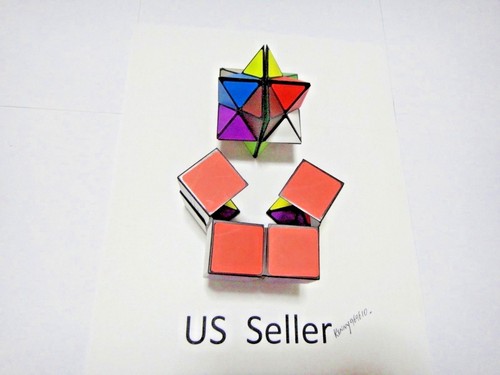 2in1 The Amazing Magic Cube Transforming Geometric Puzzle Brain Teaser US seller - Picture 3 of 8