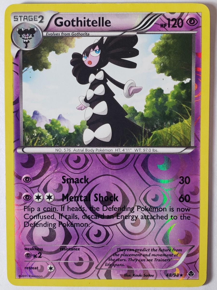 REVERSE HOLO Gothitelle 48/98 VLP RARE Emerging Powers Pokemon