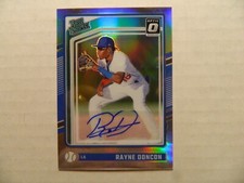 2024 Donruss Optic Silver Prizm Rated Prospect Auto.  of Rayne Doncon - Dodgers