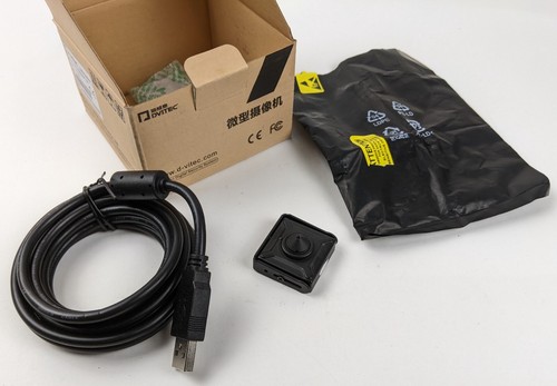 D-VITEC Color Camera Miniature 3.7mm Lens 5Vdc USB DV-U3304WP-307 NEW - Picture 2 of 5