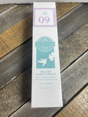 Scentsy No. 09 Velvet Hand Cream  Brand New In Box Hard To Find
