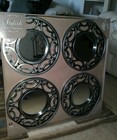 WALL MIRROR SET~ 4-PIECE SET ~ *NEW IN BOX!*  ELICO LTD.~ SILVER IN COLOR!!!