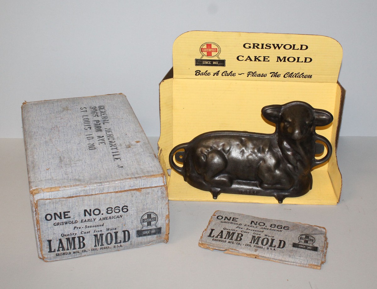 Nordic Ware Antique Lamb Cake Mold Vintage Griswold Cast Iron Lamb