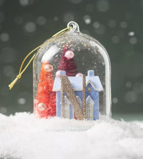 Anthropologie Monogram Ornament letter N Arctic Home For The Holidays