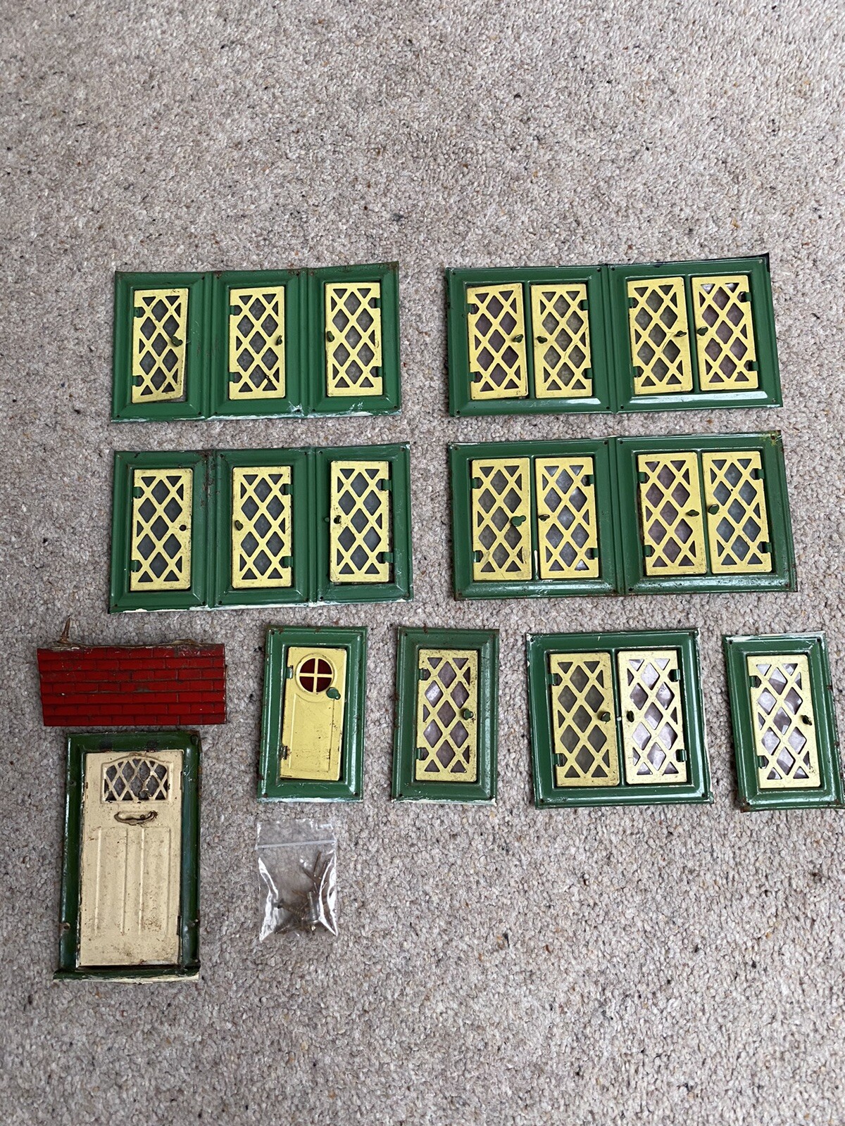 Antique Dolls House Windows And Doors eBay