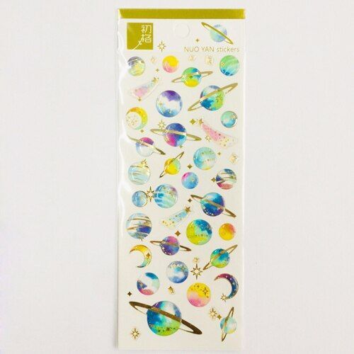 1 Sheet Decorative Stickers Crystal Epoxy Sky Unicorn Whale Style Stick Label - Picture 14 of 14