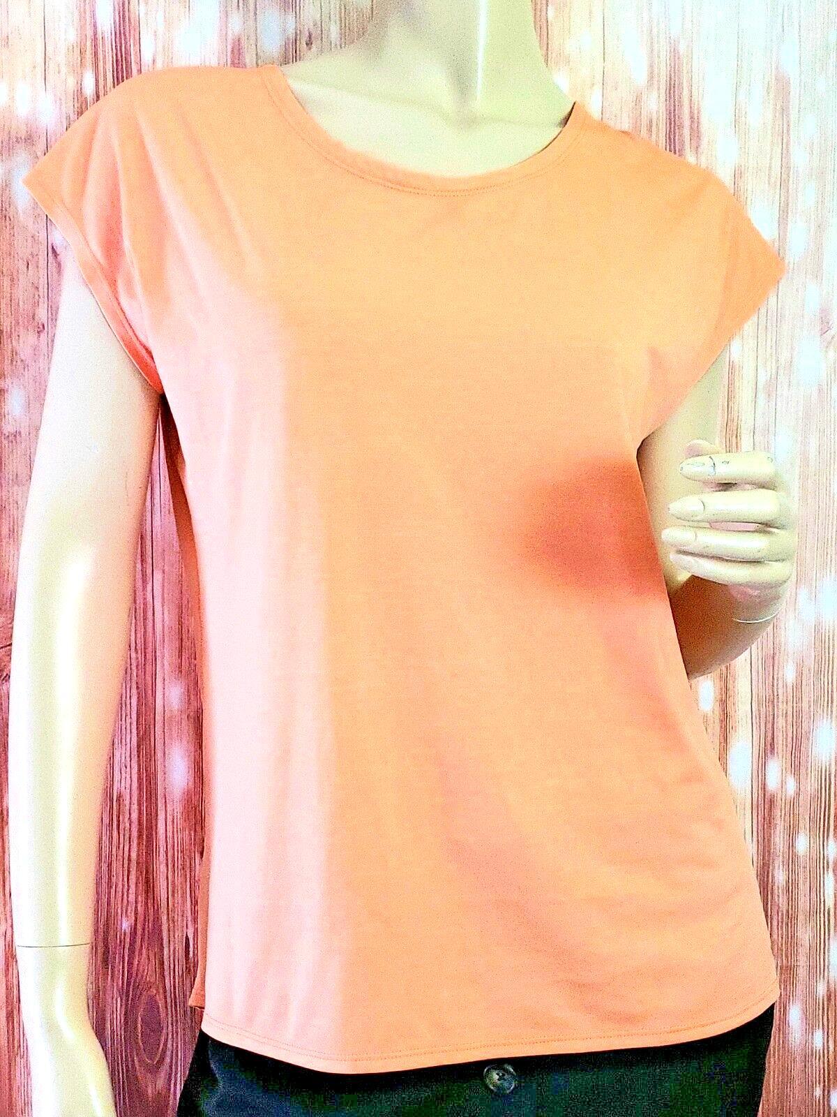 Maglietta da donna Salomon a forma di cometa a V coda a goccia posteriore mandarino pesca Large L