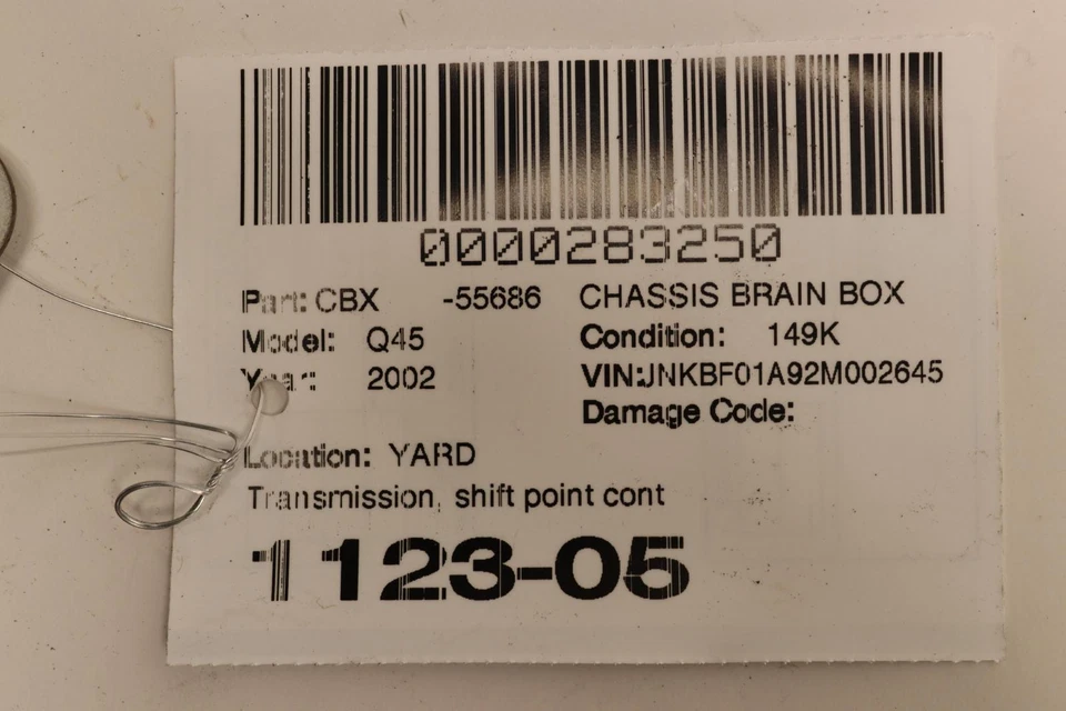 Infiniti Q45 2002-2003 bajo consola módulo de control de transmisión automática OEM Foto 4 de 4