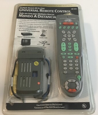 Hampton Bay Multiple Brand All-In-One Universal Remote Control 481 353. 0782BR10
