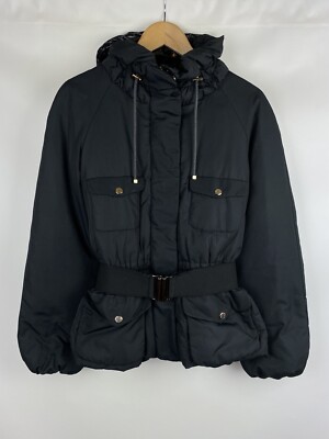 Moncler Aretha ladies hooded belted down jacket size 4