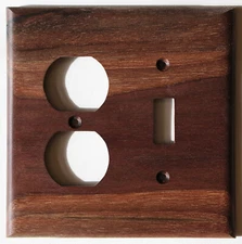 Solid Black Walnut Light Switch Plates/Covers Any Size +Custom