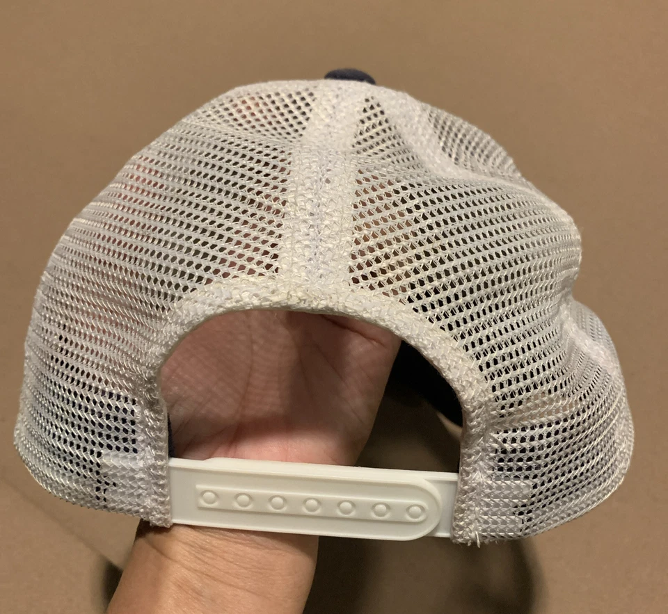 Chapéu COSTA Masculino Bass Truckers Azul Marinho/Branco Malha Traseira Ajustável Tamanho Único - Imagem 2 de 4