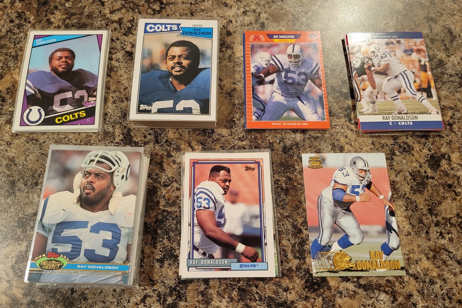 Lot of 115+ Assorted RAY DONALDSON Football Cards 1984-1997 6xPB FB3914