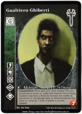 Gualtiero Ghiberti Giovanni Legacies of Blood V:TES VTES Vampire CCG