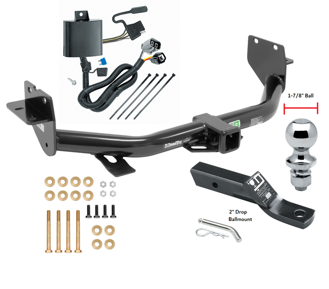 Trailer Hitch For 2019 Hyundai Santa Fe XL 1318 (6/7 Pass) Wiring & 1