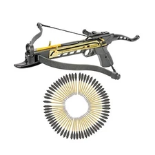 KingsArchery Crossbow Self-Cocking 80 LBS with Adjustable Sights and a Total ...