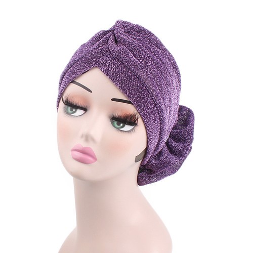Muslim Women Turban Hat Stretch Hat Hair Loss Bonnet Beanie Scarf Islam Headwear - Picture 25 of 42