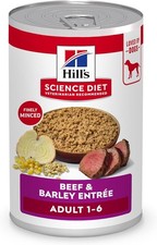 Wet Dog Food Beef & Barley 13 Oz Cans 12 Pack Hill s Science Diet Adult 1-6 6.84 per gallon