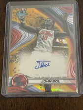 2025 Bowman’s Best Basketball Gold John Bol Autograph Card # 28/50