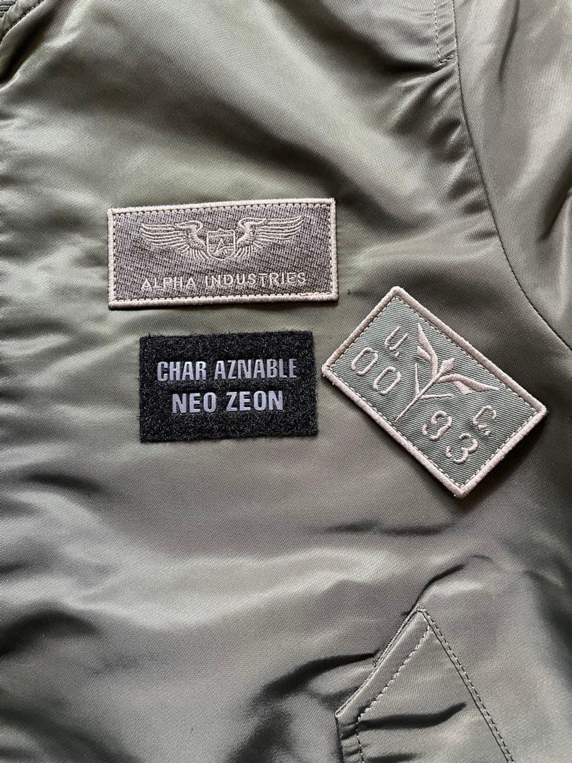 Alpha Industries MA-1 Neo Zeon Char Aznable Flight Jacket Military