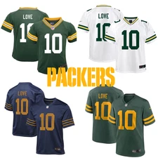 YOUTH Packers #10 Love Stitched Jersey  Green/ White/Green Rush/Navy