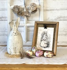 Osterhase Figur Osterdeko Ostern Vintage Landhaus Nostalgie Shabby