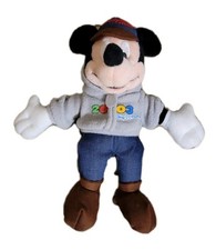 2003 Walt Disney World Mickey Mouse Beanie Baby Hat Backpack 8" Plush VTG Doll