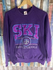 Vintage Ski Pullover Purple Sweater 90’s Breckenridge USA Made XL