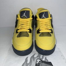 Air Jordan 4 Retro GS Lightning Tour Yellow Sz 4Y Brand New 408452-700 Fast Ship