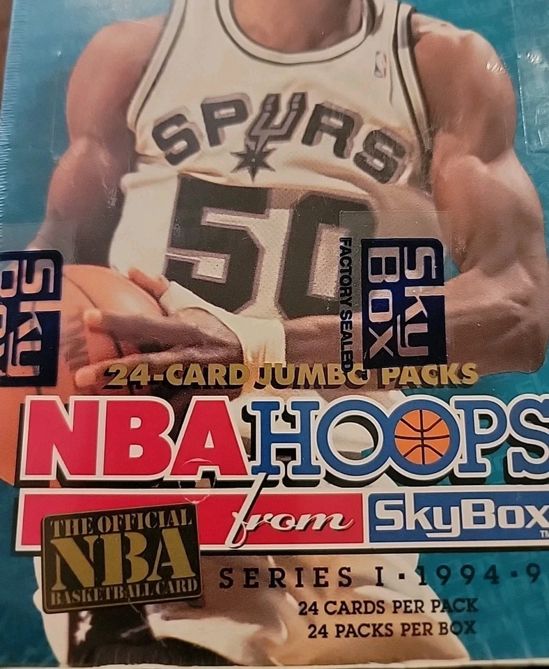1994-95 Skybox NBA Hoops 系列 1 篮球爱好盒 24 个超大包装密封 — 第 3/4 张图片