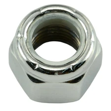 3/8"-24 Chrome Nylon Insert Lock Nuts (10 pcs.)