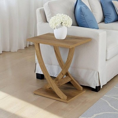 NEW Accent End Table Sofa Side For Small Spaces Storage Tall Bedside Nightstand