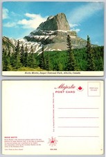 Roche Miette Jasper National Park Alberta Canada Vintage Scenic Postcard