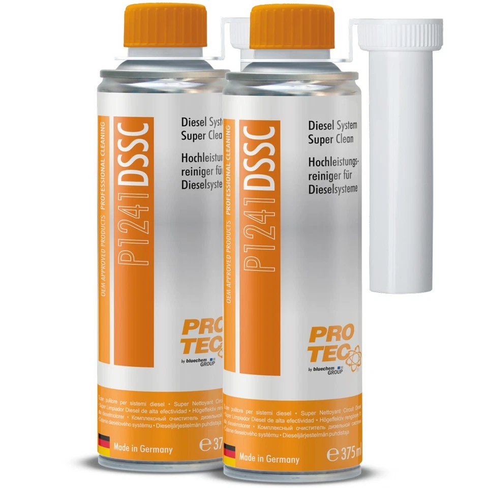 2x Pro-Tec P1241 DSSC Diesel System Super Clean - Limpiador de alto rendimiento 375 ml