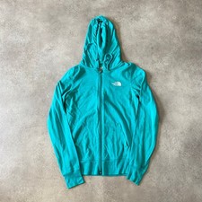 The North Face Hoodie Womens XS Full Zip Zip Sweatshirt, Teal Green